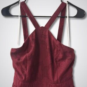 Lulu's Maxi Dress - Size M - Burgundy - New With Tags
